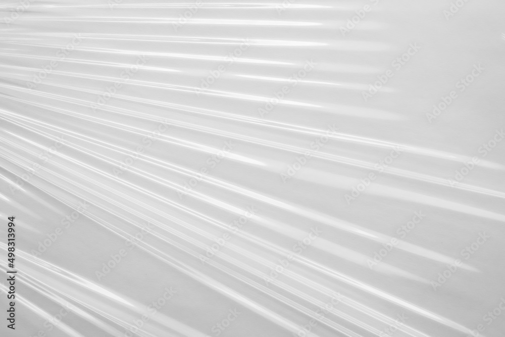 Fototapeta premium White transparent plastic film wrap texture background