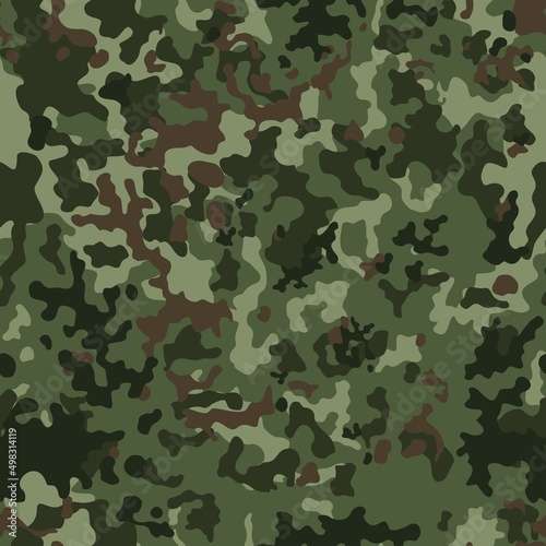  Army green camouflage pattern, seamless street modern background, vector illustration.