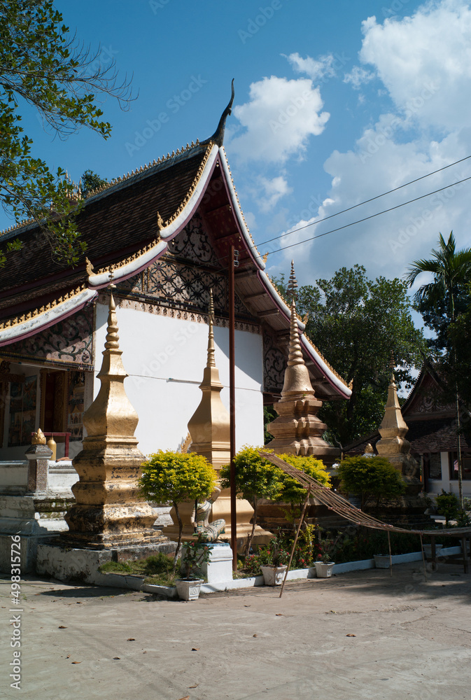 Wat Sibounheuang Temple in Luang Prabang, Laos