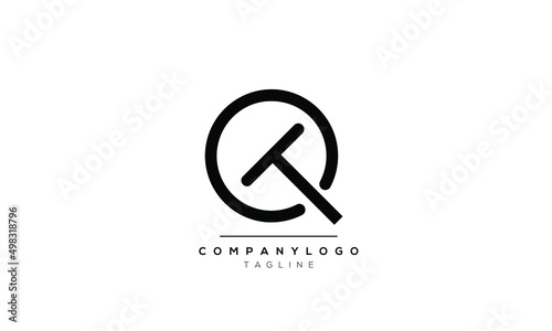  Alphabet letters Initials logo QT