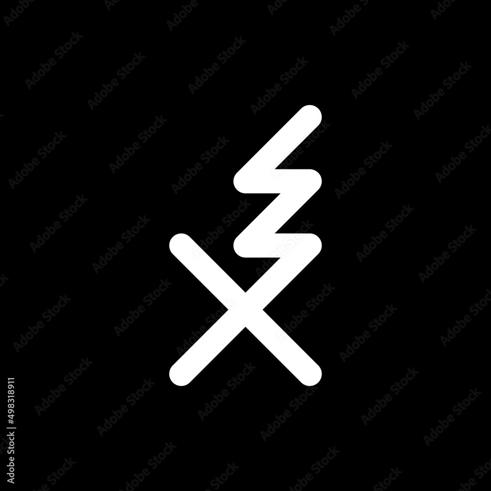 Obraz premium monogram letter x m logo design