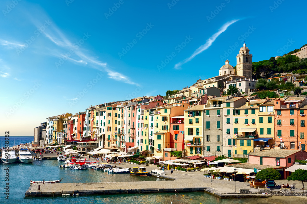  Picturesque harbour of Porto Venere, Italian Riviera, Liguria