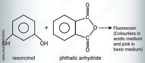 Structure of resorcinol and phthalic anhydride photo