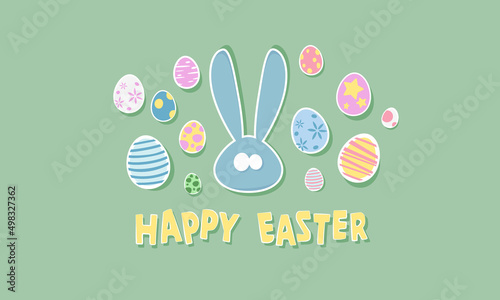 фотографія Cartoony Easter Holiday Card Vector Banner