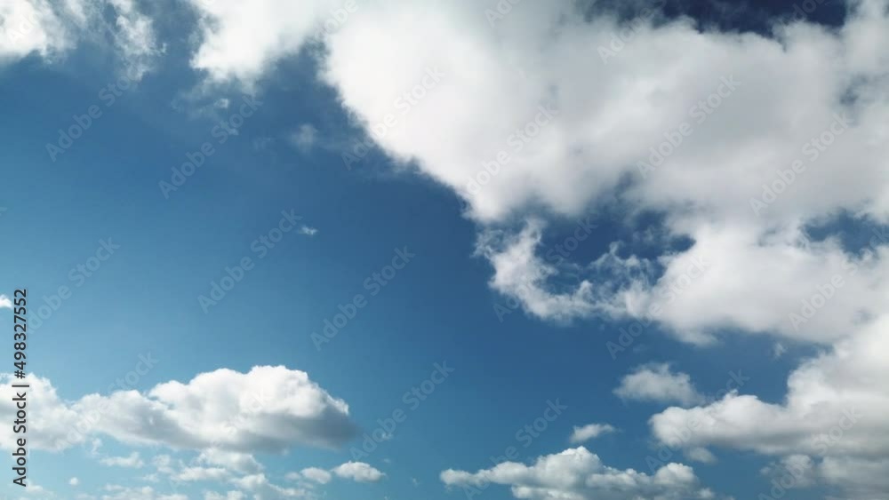 Clouds in fast movement from right to left in the sky in Madrid Clouds in fast movement from right to left in the sky in Madrid