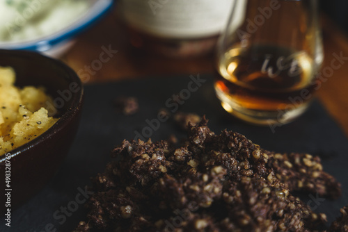 Haggis and whisky