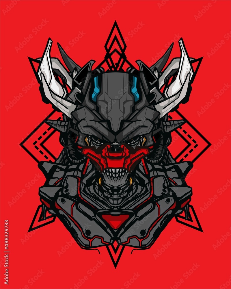 Mecha character for NFT and Tshirt illustration Mecha character for NFT and Tshirt illustration