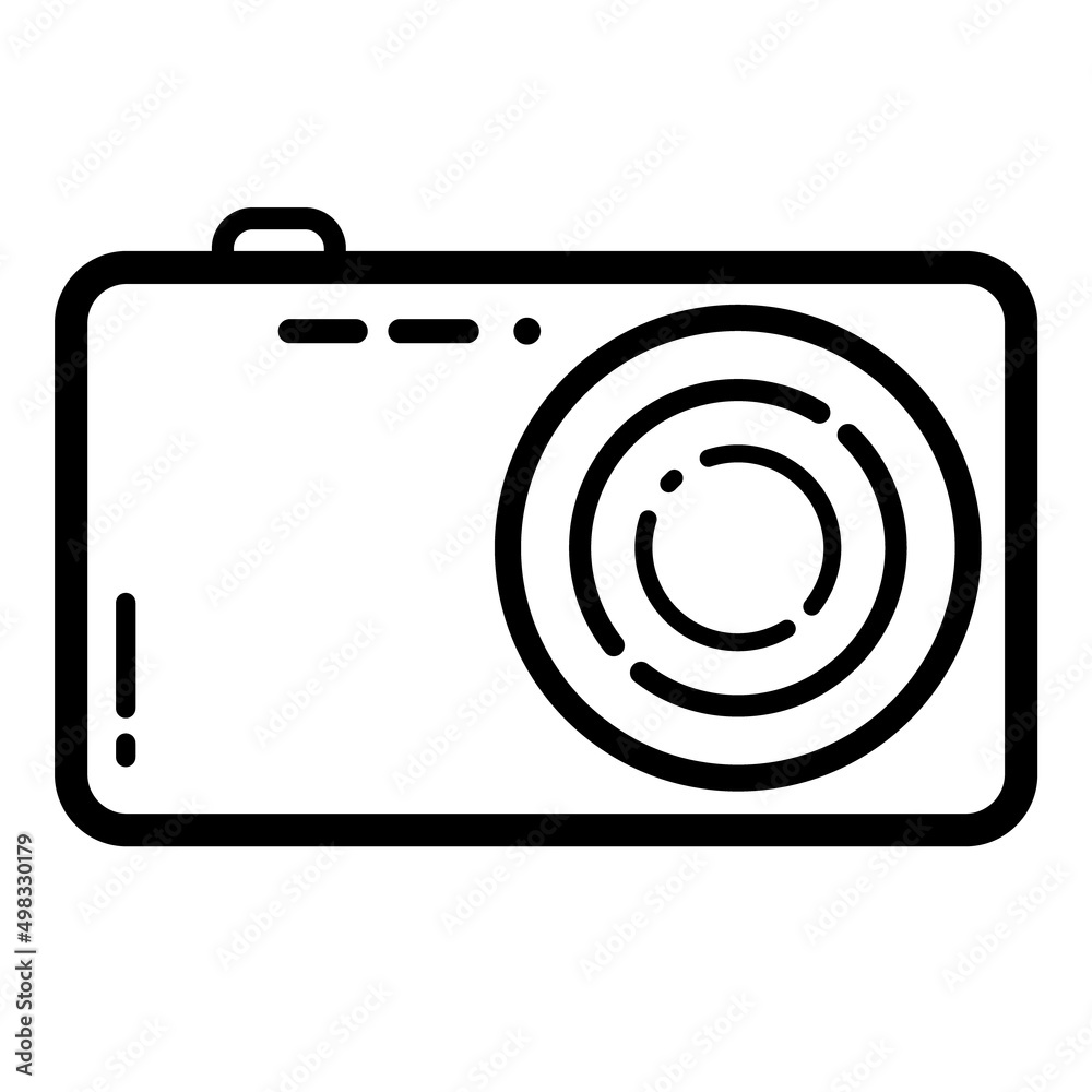 Camera Flat Icon Isolated On White Background Camera Flat Icon Isolated On White Background