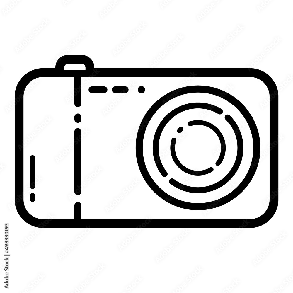 Camera Flat Icon Isolated On White Background Camera Flat Icon Isolated On White Background