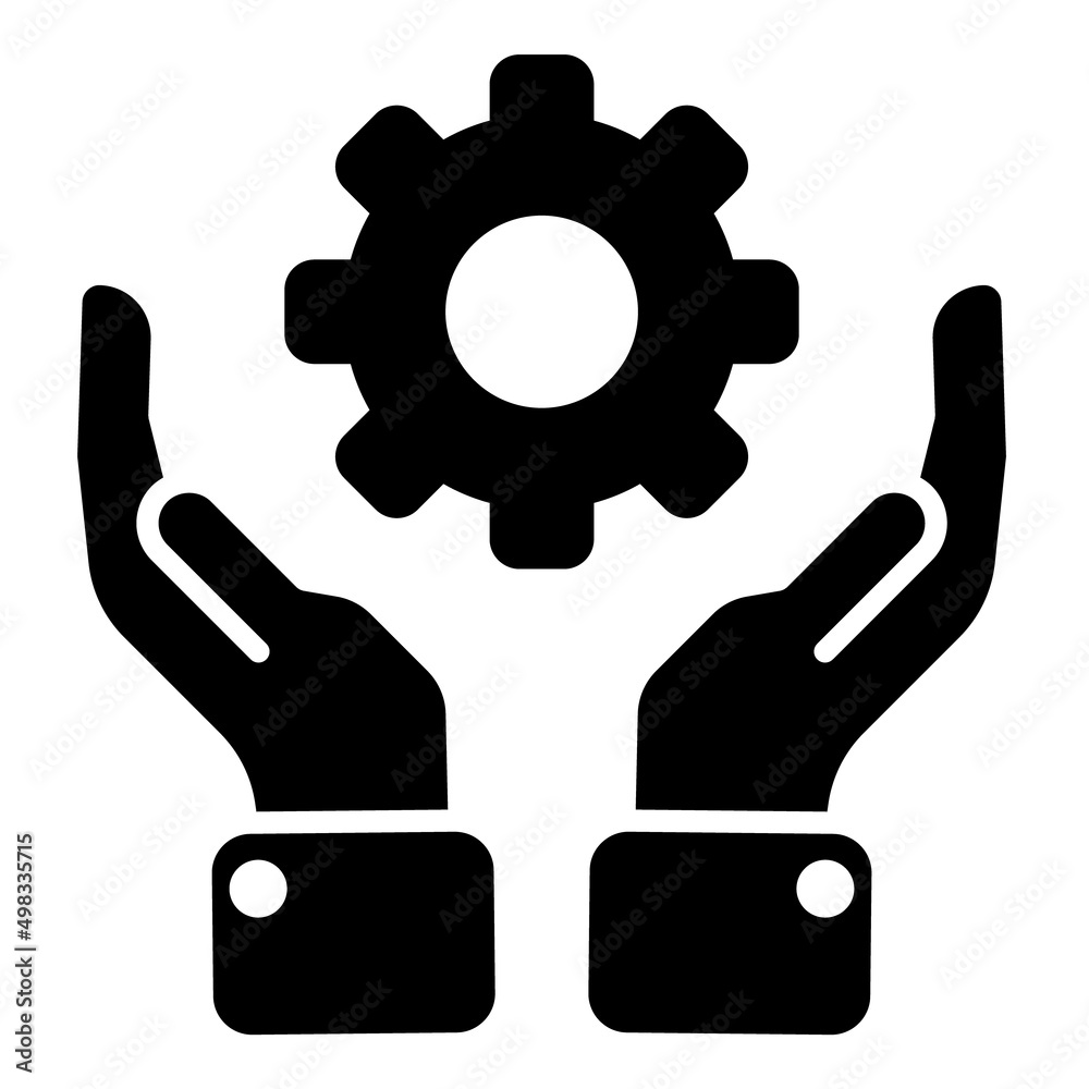 Business Support Flat Icon Isolated On White Background Business Support Flat Icon Isolated On White Background