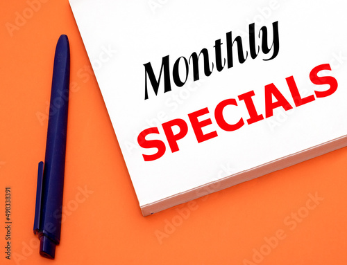 Φωτογραφία Monthly specials banner