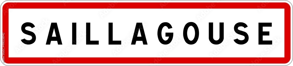 Panneau entrée ville agglomération Saillagouse / Town entrance sign Saillagouse Panneau entrée ville agglomération Saillagouse / Town entrance sign Saillagouse