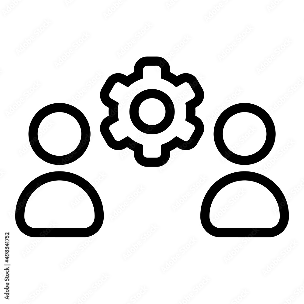 User Group Support Service Flat Icon Isolated On White Background User Group Support Service Flat Icon Isolated On White Background