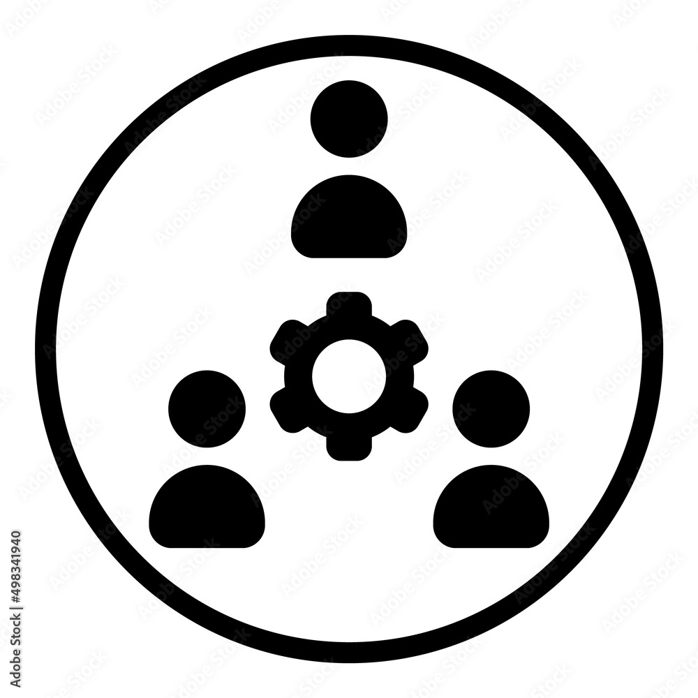 User Service Flat Icon Isolated On White Background