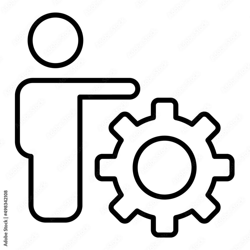 User Service Flat Icon Isolated On White Background User Service Flat Icon Isolated On White Background