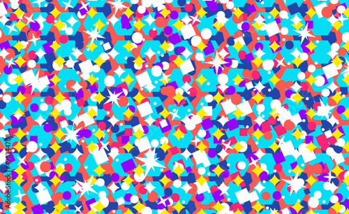 Party Background - Glitter Confetti backdrop - Vector Illustration