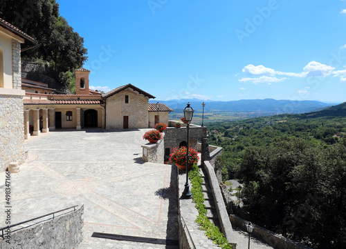 monastery in the Greccio Town near RIETI City in Central Italian