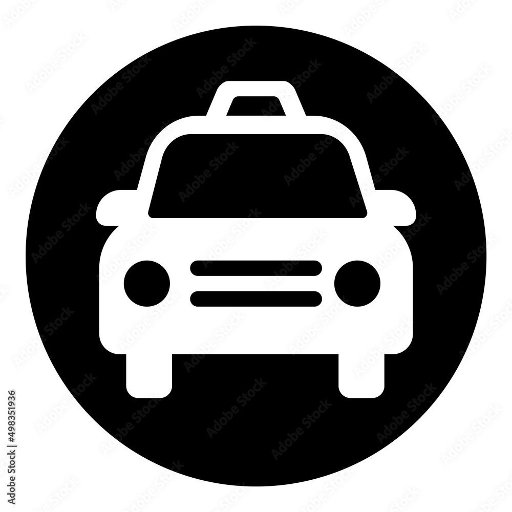 Taxi Flat Icon Isolated On White Background Taxi Flat Icon Isolated On White Background
