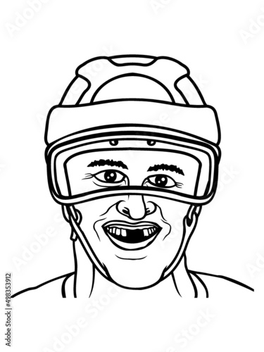 Ice Hockey Zahnlücke 