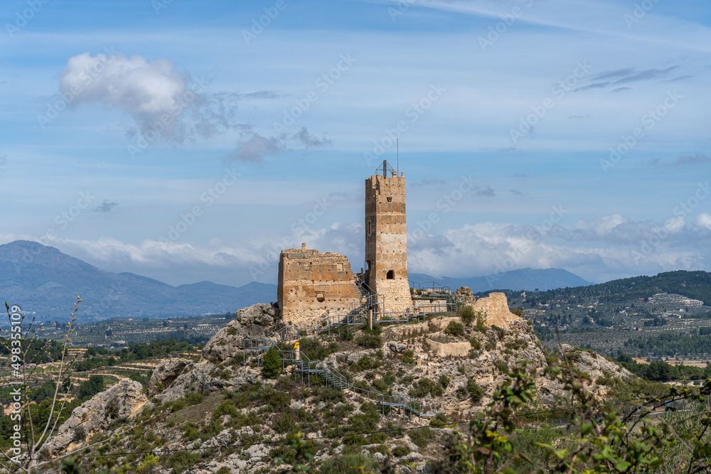 Penella Castle, in Alicante (Spain) 