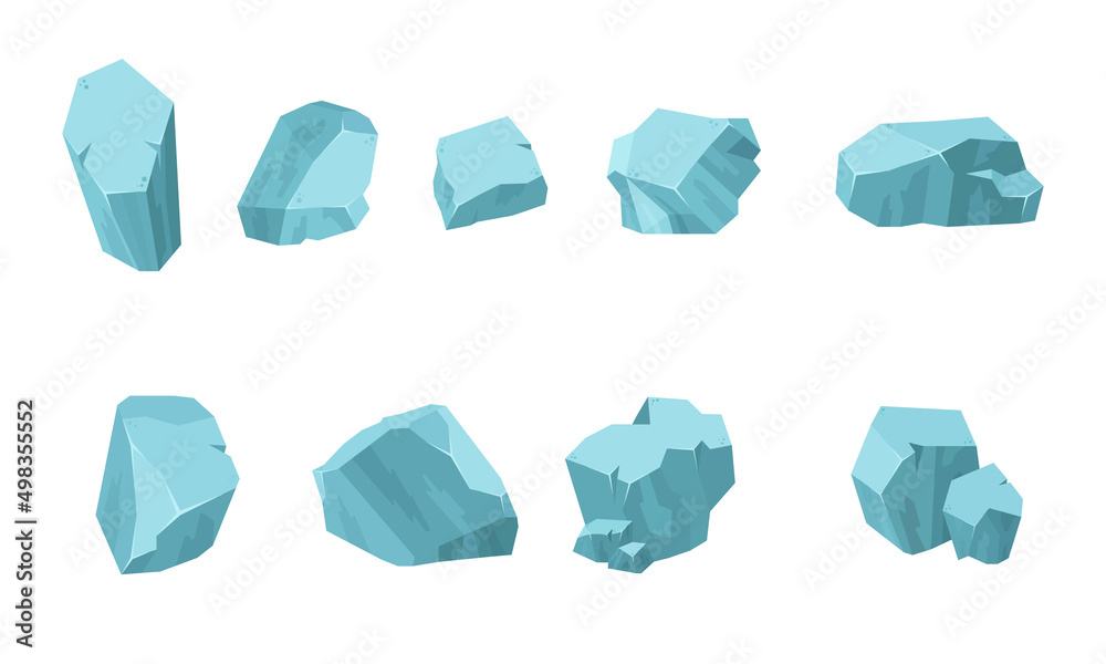 Naklejka premium rocks for game