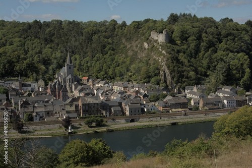 Aerial view on the Village of Bouvignes-sur-Meuse, Dinant, belgium © Kristof Lauwers