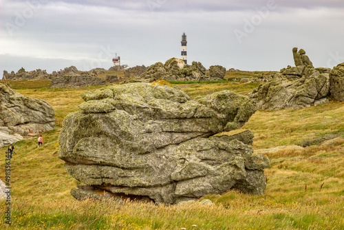 Tableau sur toile Bretagne-Ouessant-Phare du Nividic