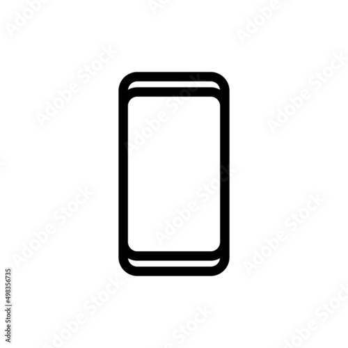 Set of black vector icons, isolated against white background. Flat illustration on a theme smartphone
