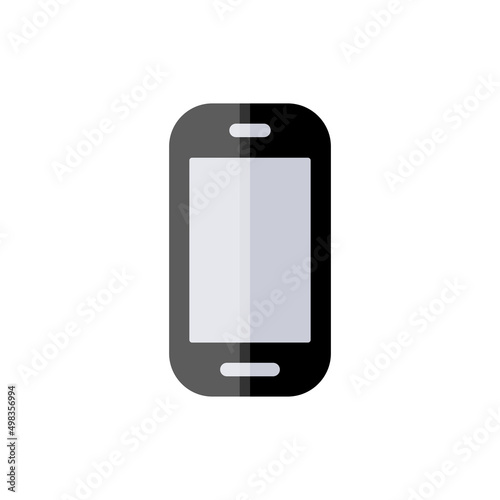 Set of black vector icons, isolated against white background. Flat illustration on a theme smartphone