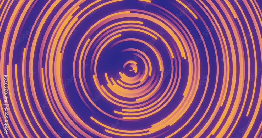 Purple and orange abstract circle technology animation loop 30 fps background. 3d rendering. Purple and orange abstract circle technology animation loop 30 fps background. 3d rendering.