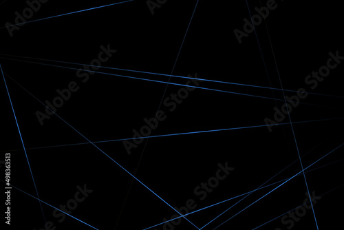 Abstract black with blue lines, triangles background modern design. Vector illustration EPS 10.