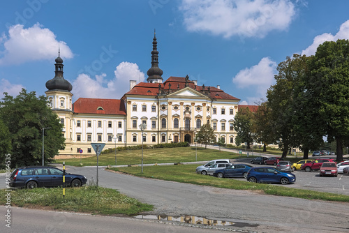 Olomouc, Czech Republic. Hradisko Monastery, a former Benedictine monastery and Premonstratensian monastery. The present-day buildings were built between 1661-1737. photo
