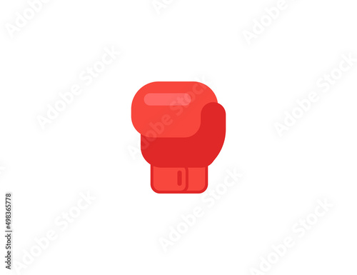 Boxing Glove vector flat emoticon. Isolated Boxing Glove illustration. Boxing Glove icon