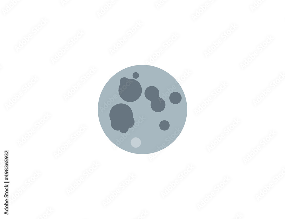 Shadow Moon vector flat emoticon. Isolated Solar Eclipse illustration. New Moon icon Shadow Moon vector flat emoticon. Isolated Solar Eclipse illustration. New Moon icon