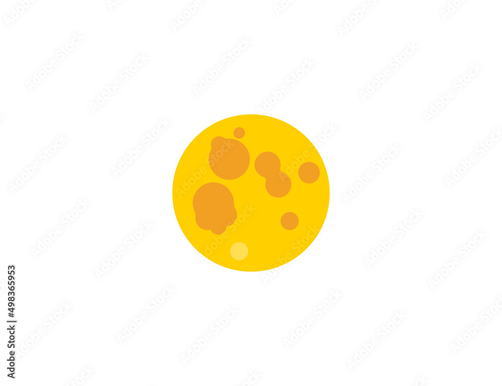 Full Moon vector flat emoticon. Isolated Full Moon illustration. Full Moon icon Full Moon vector flat emoticon. Isolated Full Moon illustration. Full Moon icon