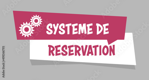 Logo système de réservation.