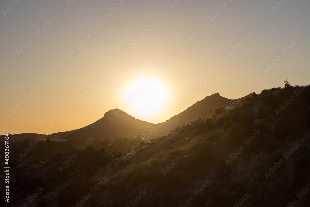Sunset at the Vasquez Rocks