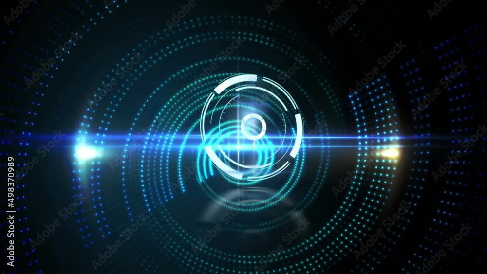 Animation of scope scanning over light spots on black background Animation of scope scanning over light spots on black background