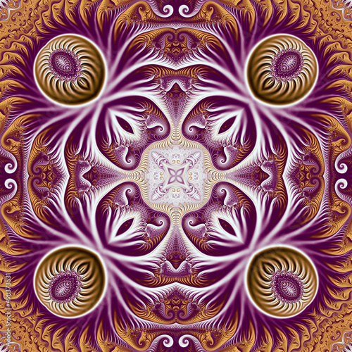 ornamental seamless element. pattern. Illustration abstract background. High quality illustration. Fractal.