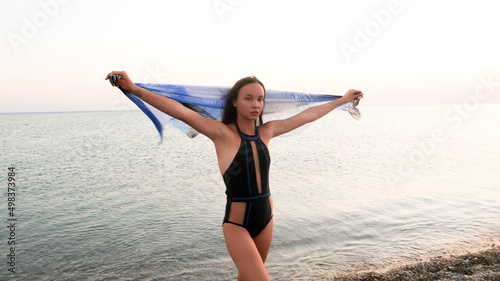 summer beach woman swimsuit relax