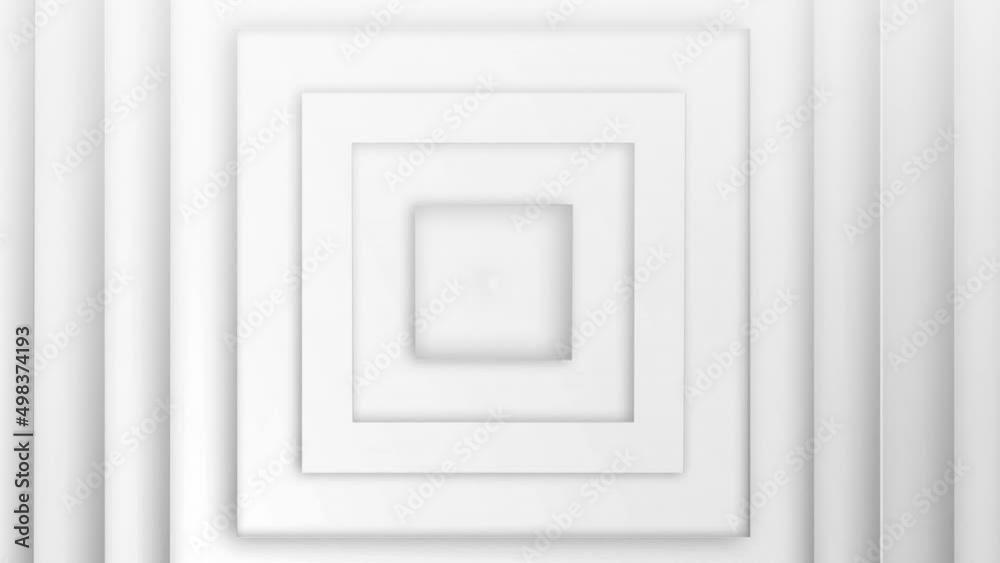 Animation of moving white geometrical shapes Animation of moving white geometrical shapes