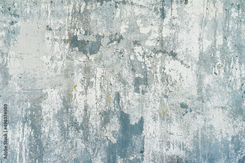 Old shabby concrete wall, natural rough texture. Vintage background