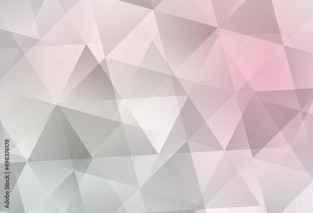 Fototapeta premium Light Pink, Yellow vector triangle mosaic background.