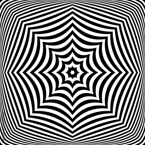 Abstract op art lines patte...