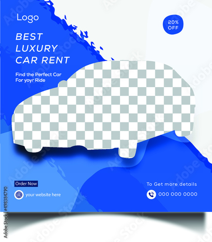 Rent A Car Poster Templates photo