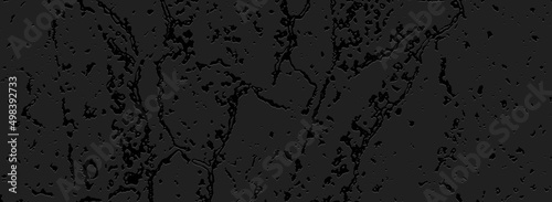 Geometric 3d pattern on a black background, vintage embossed background, marble grunge texture with cracks. Topical design solution for brochure, catalogue, book, poster, flyer, invitation.