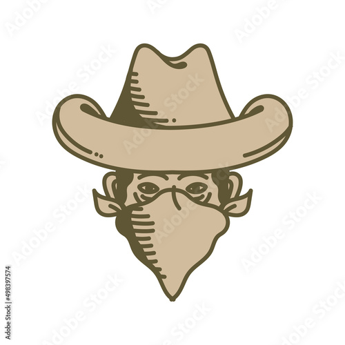 cowboy front head