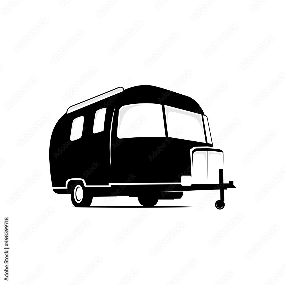 trailer logo design icon silhouette