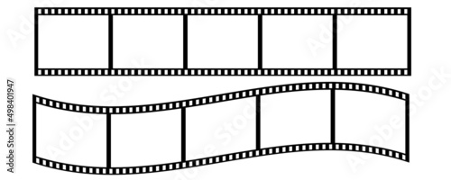 Retro film, great design for any purposes. Old retro cinema movie strip. Video recording. Vector illustration. stock image.