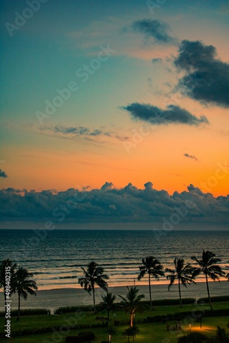 O entardecer
